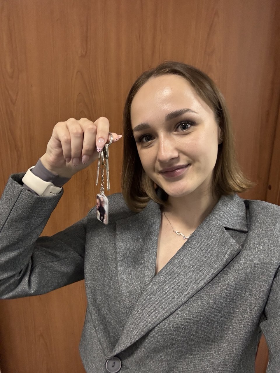 Emma met de sleutels