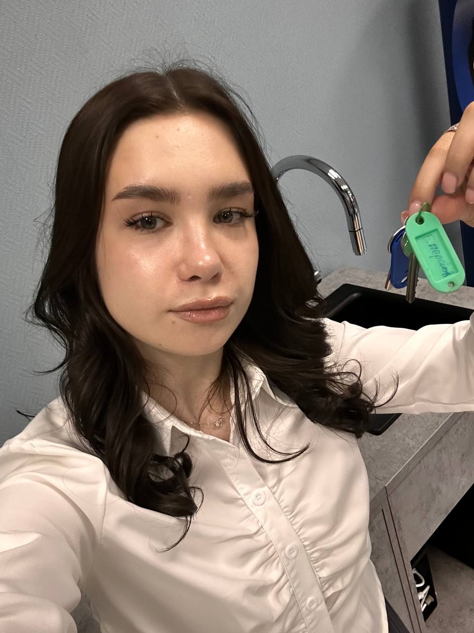 Sophie met de sleutels